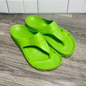 Birkenstock Birkis Lime Green Molded Sandal Walking Thong Sandals EU 38 US 7-8‎